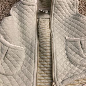Max Studio 3-6 month zip up hoodie vest